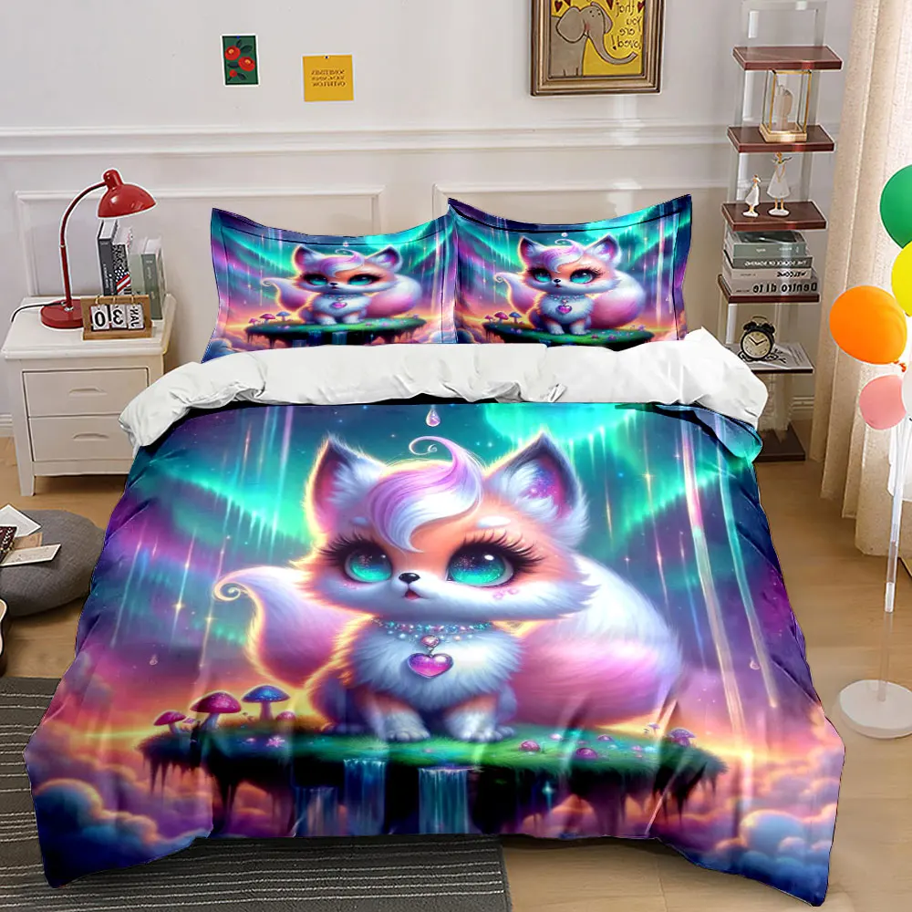 Fairytale-like floating islands pink foxes Printed Duvet Cover Set1 Duvet Cover+2 PillowcaseMulti Size Bedroom Bedding Decor
Fairytale-like floating islands pink foxes Printed Duvet Cover Set1 Duvet Cover+2 PillowcaseMulti Size Bedroom Bedding Decor