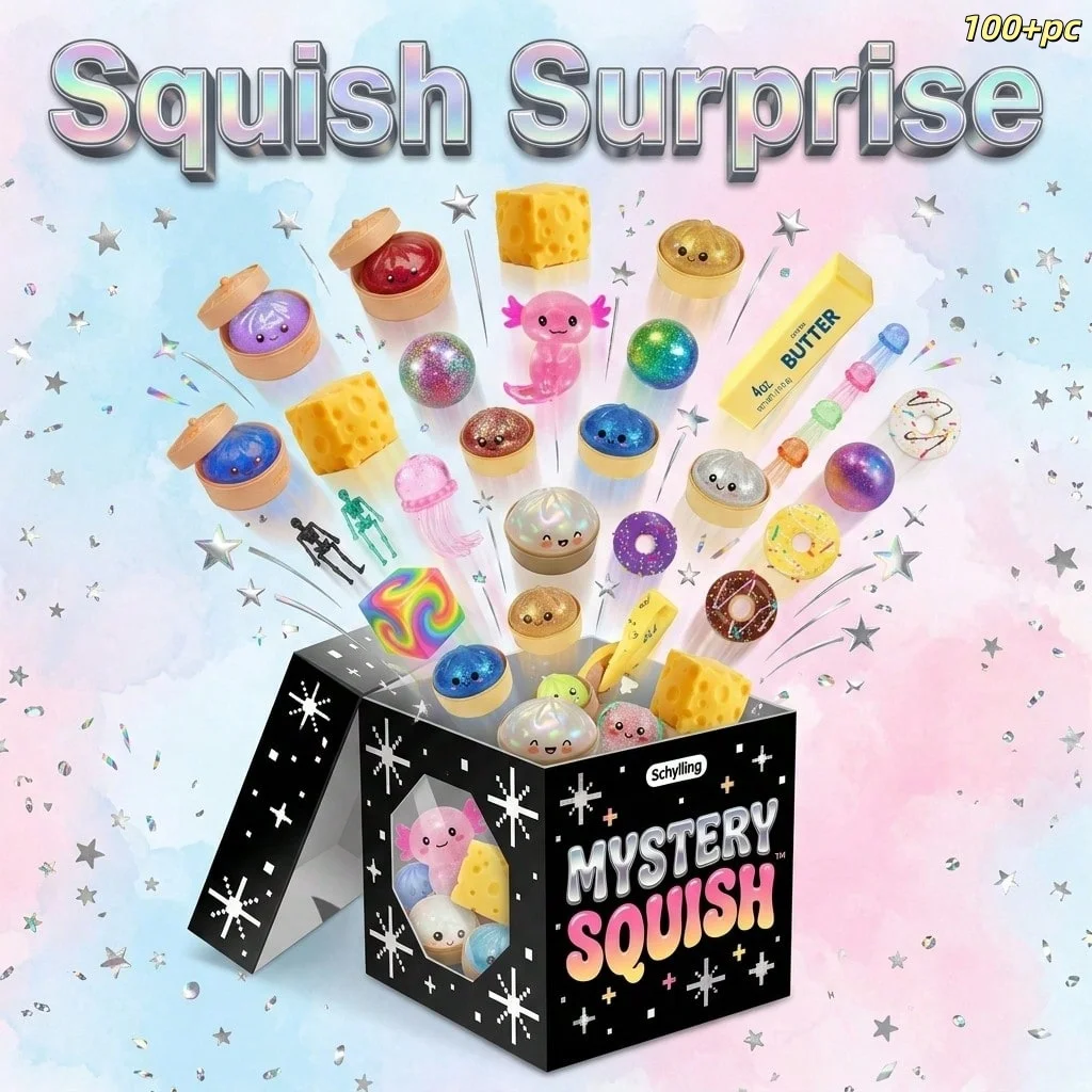 2026 New Ne EDoh Mystery Box - Charming Treat & Sea Creature Squishies, Vivid Swirl & Fluff Stress Balls, Lighthearted Calming Toys For Relaxing Fun, Wonderful Surprise Gifts
2026 New Ne EDoh Mystery Box - Charming Treat & Sea Creature Squishies, Vivid Swirl & Fluff Stress Balls, Lighthearted Calming Toys For Relaxing Fun, Wonderful Surprise Gifts