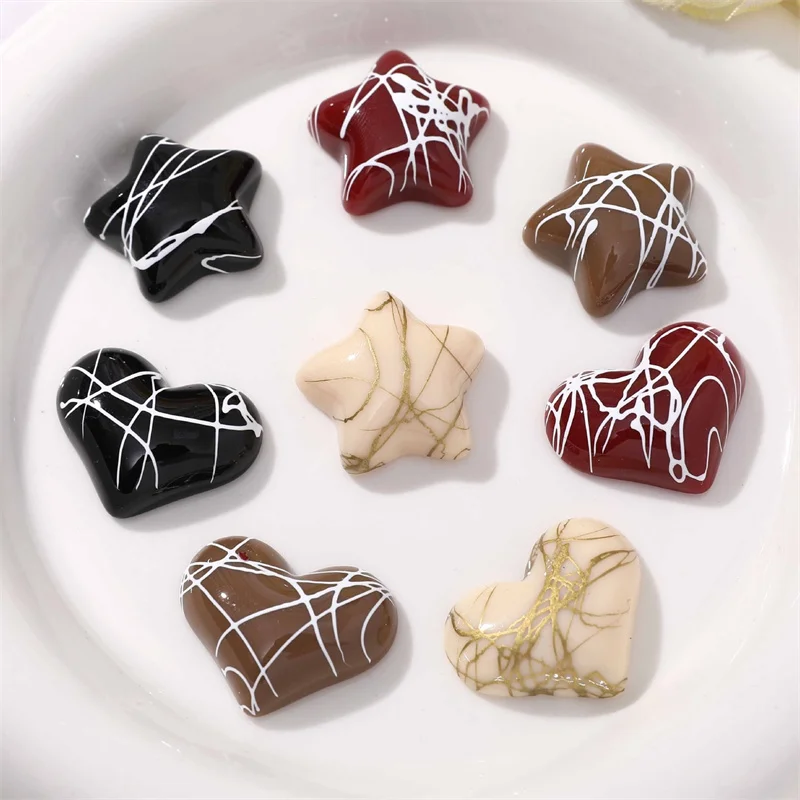 Wholesale 50pcs/lot color Lines pattern print cartoon hearts/stars shape resin cabochon beads diy jewelry garment accessory 
Wholesale 50pcs/lot color Lines pattern print cartoon hearts/stars shape resin cabochon beads diy jewelry garment accessory