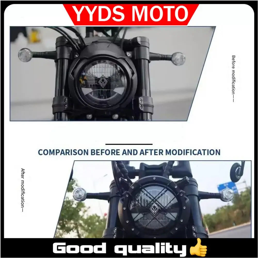【Good quality】FOR BENDA Dark Flag 500 modified headlight cover modified retro lamp net cover
【Good quality】FOR BENDA Dark Flag 500 modified headlight cover modified retro lamp net cover