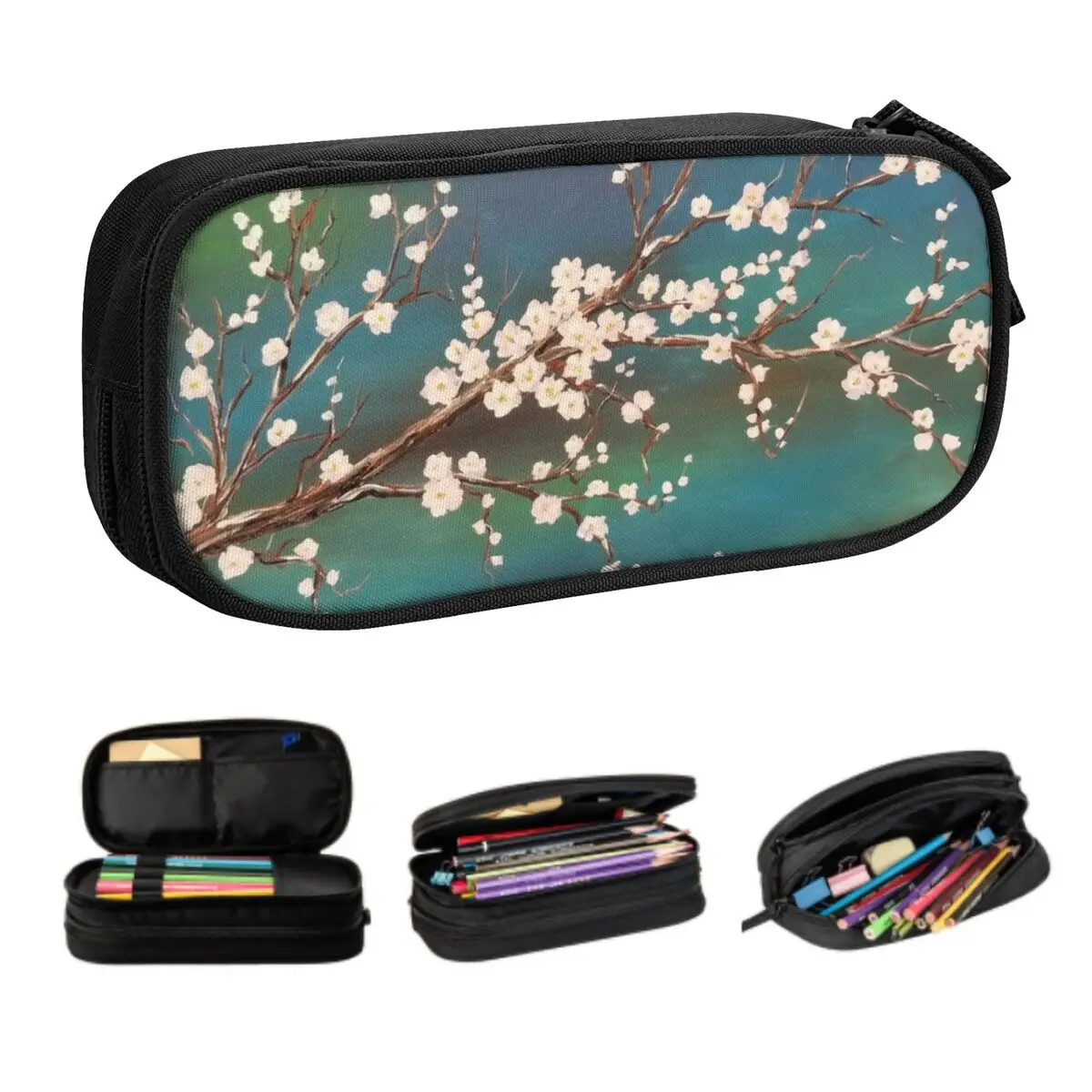 Customized Japan Sakura Cherry Blossom Pencil Cases for Girls Boys Large Capacity Flower Pen Box Bag Stationery
Customized Japan Sakura Cherry Blossom Pencil Cases for Girls Boys Large Capacity Flower Pen Box Bag Stationery