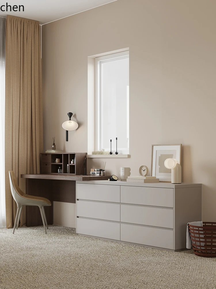 YXY minimalist dresser chest cabinet integrated bedroom desk makeup table combination
YXY minimalist dresser chest cabinet integrated bedroom desk makeup table combination