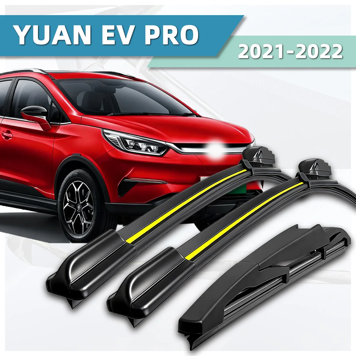 3PCS Car Front And Rear Wiper Blades Suitable For BYD YUAN EV PRO 2021-2022 Natural Rubber Strip Accessories Wiper Blades
3PCS Car Front And Rear Wiper Blades Suitable For BYD YUAN EV PRO 2021-2022 Natural Rubber Strip Accessories Wiper Blades