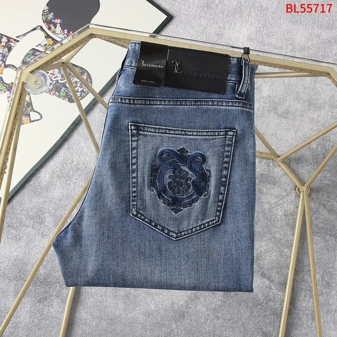 BILLIONAIRE BLSK CPRT Jeans Thin Cotton Men 2025 Spring Summer new Blue embroidery Middle waist casual Big size 30-40 Pants
BILLIONAIRE BLSK CPRT Jeans Thin Cotton Men 2025 Spring Summer new Blue embroidery Middle waist casual Big size 30-40 Pants