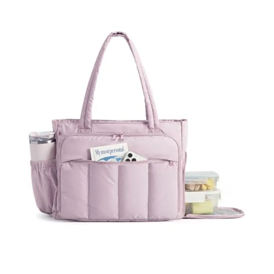 BAGSMART Tote Bag for Women, Teacher Tote with Insulated Compartment, Large Puffer Work Tote Handbags for Work
BAGSMART Tote Bag for Women, Teacher Tote with Insulated Compartment, Large Puffer Work Tote Handbags for Work
