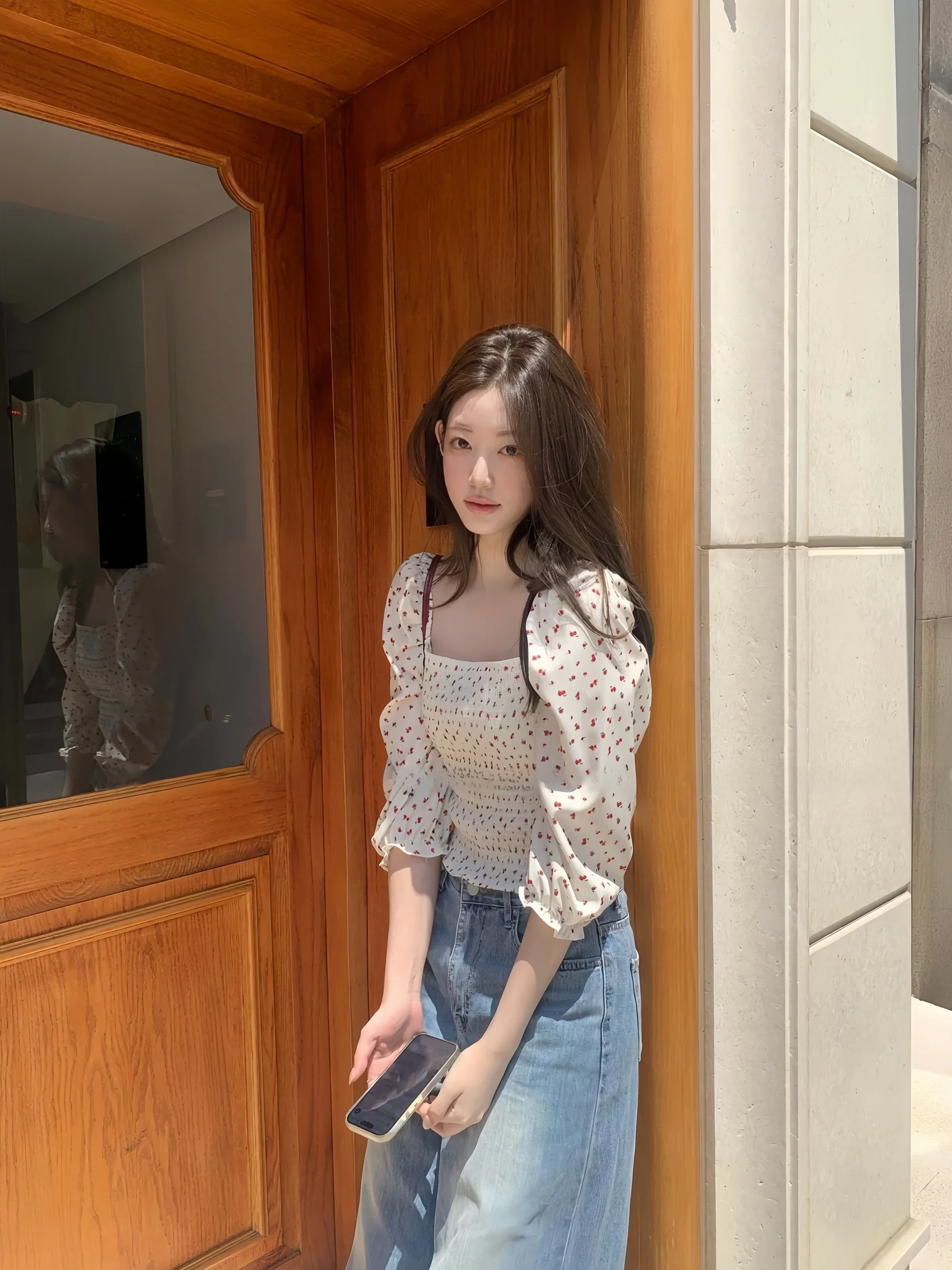 Summer 2026 Women's Casual Style Shirt Waist Cinched Bubble Sleeve Floral Print Cotton Polyester Blend Seven Quarter Sleeve
Summer 2026 Women's Casual Style Shirt Waist Cinched Bubble Sleeve Floral Print Cotton Polyester Blend Seven Quarter Sleeve