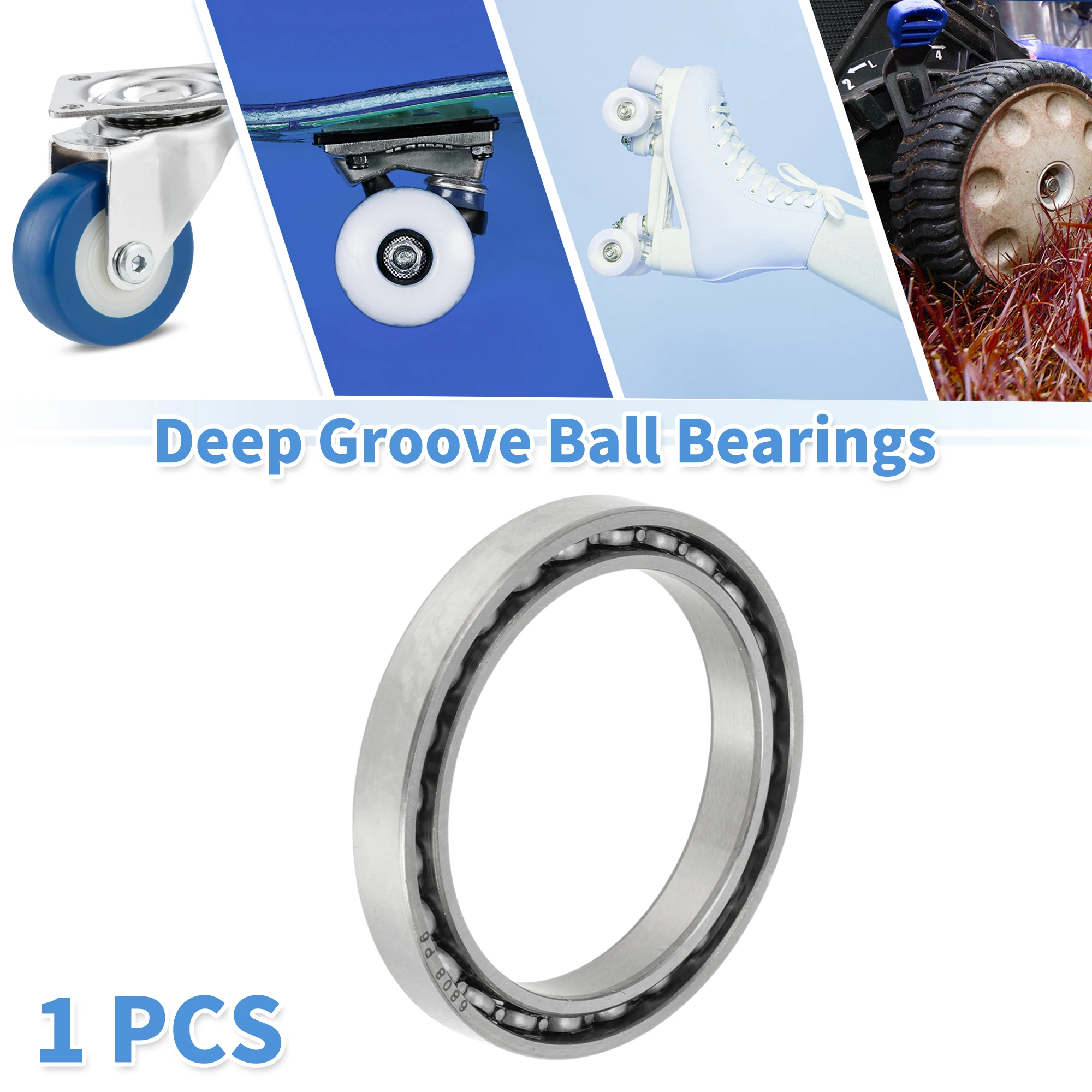 Motoforti 6808 Deep Groove Ball Bearings P6 40x52x7mm Lubricated Bearings Open Type Silver Tone Scooter Skateboard Wheel
Motoforti 6808 Deep Groove Ball Bearings P6 40x52x7mm Lubricated Bearings Open Type Silver Tone Scooter Skateboard Wheel