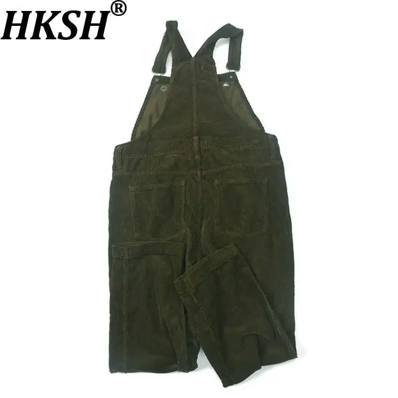 HKSH Spring New Men's Corduroy Overalls American Distressed Washed Cargo Pants Casual Loose Straight Suspender Trousers HK21970
HKSH Spring New Men's Corduroy Overalls American Distressed Washed Cargo Pants Casual Loose Straight Suspender Trousers HK21970