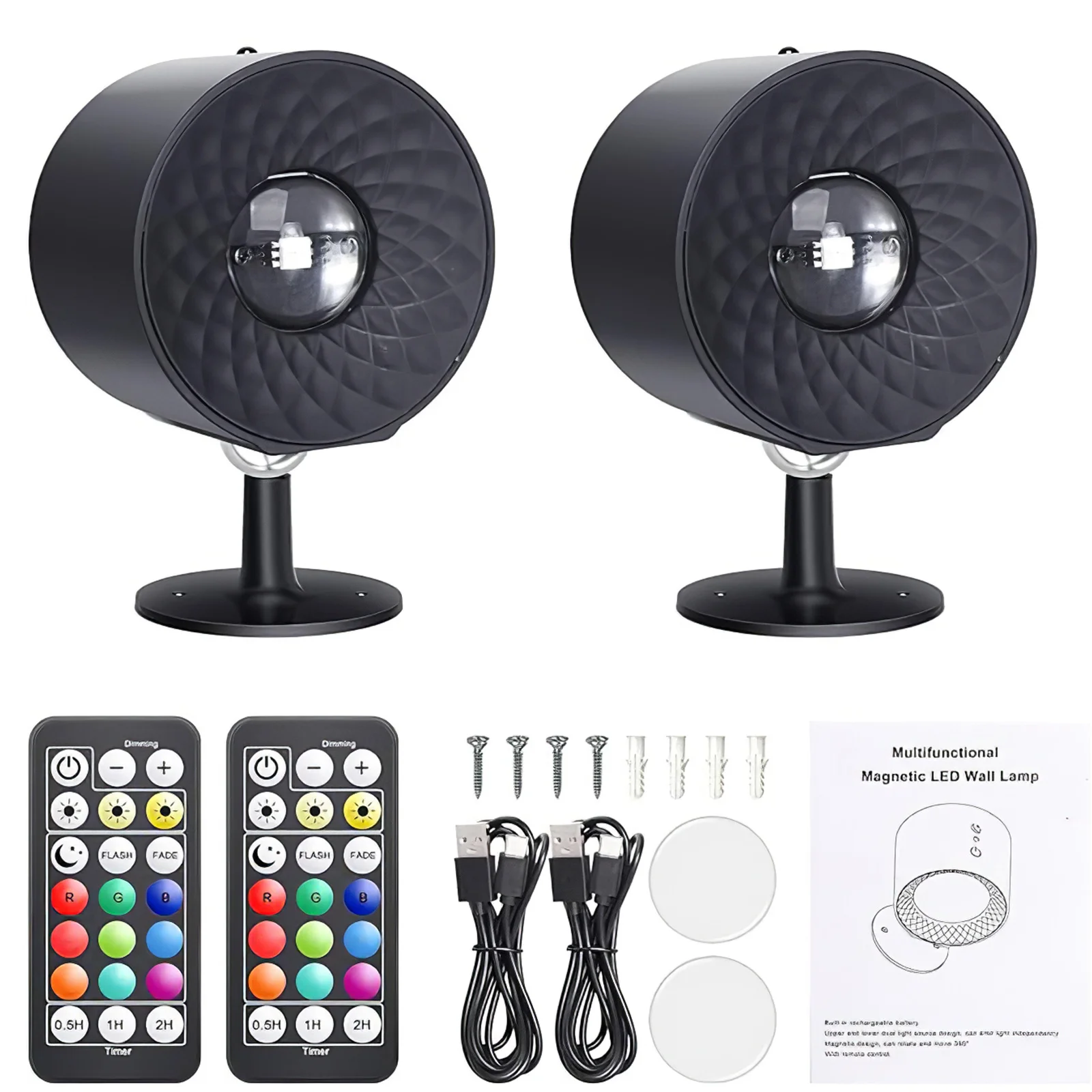 Dimmable RGBW LED Wall Spotlight 360° Magnetic Rotation Touch Remote Control Wireless USB Rechargeable Bedside Decor Night Light
Dimmable RGBW LED Wall Spotlight 360° Magnetic Rotation Touch Remote Control Wireless USB Rechargeable Bedside Decor Night Light