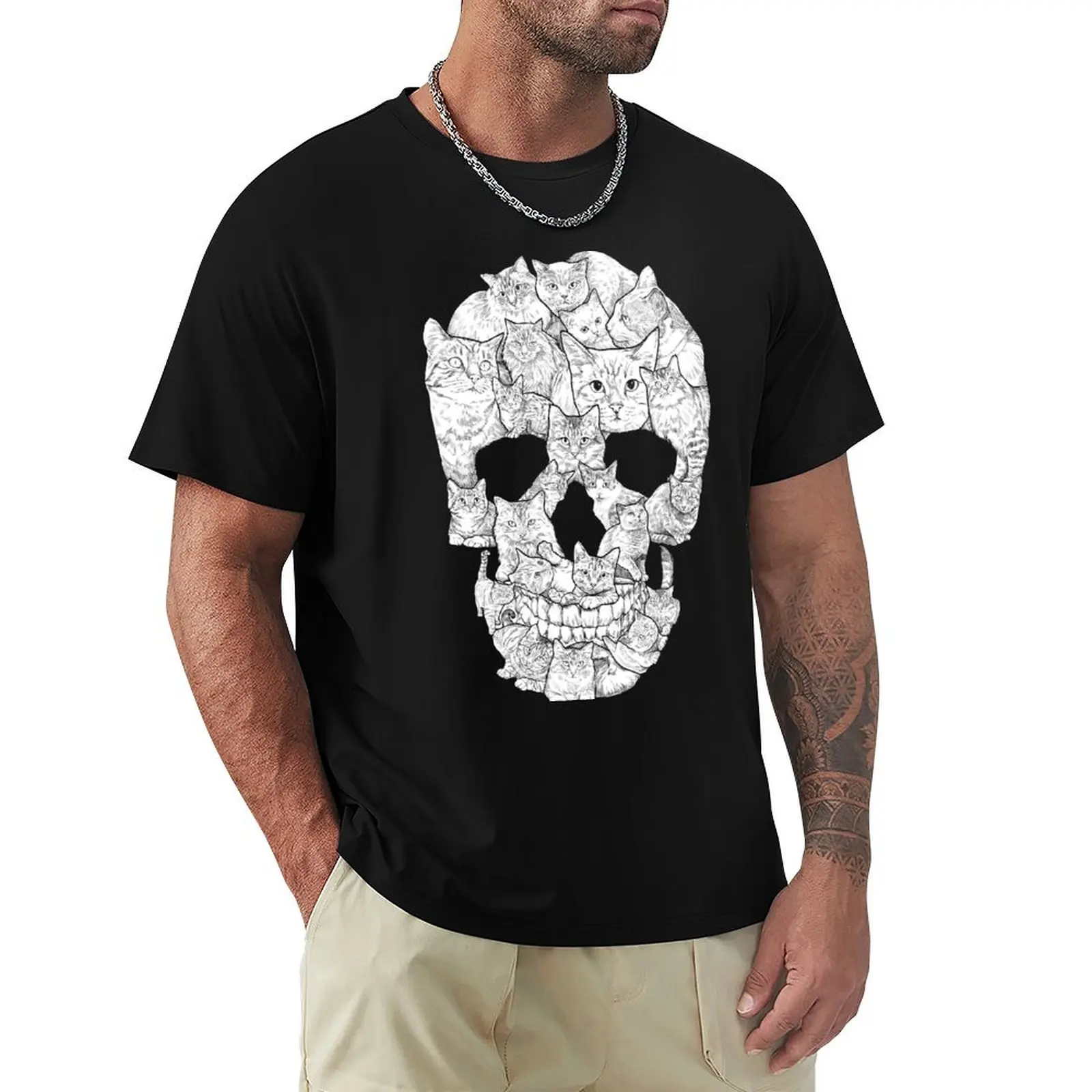 Cat Skull T-Shirt funny shirt cotton luxury designer oversized plus size men clothing
Cat Skull T-Shirt funny shirt cotton luxury designer oversized plus size men clothing