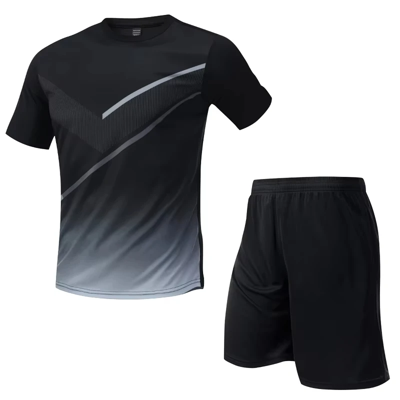 Men Exercise Suits Running Fitness Basketball Football Training Short Sleeves Shorts Sets Quick Dry Badminton Tennis Tracksuit
Men Exercise Suits Running Fitness Basketball Football Training Short Sleeves Shorts Sets Quick Dry Badminton Tennis Tracksuit