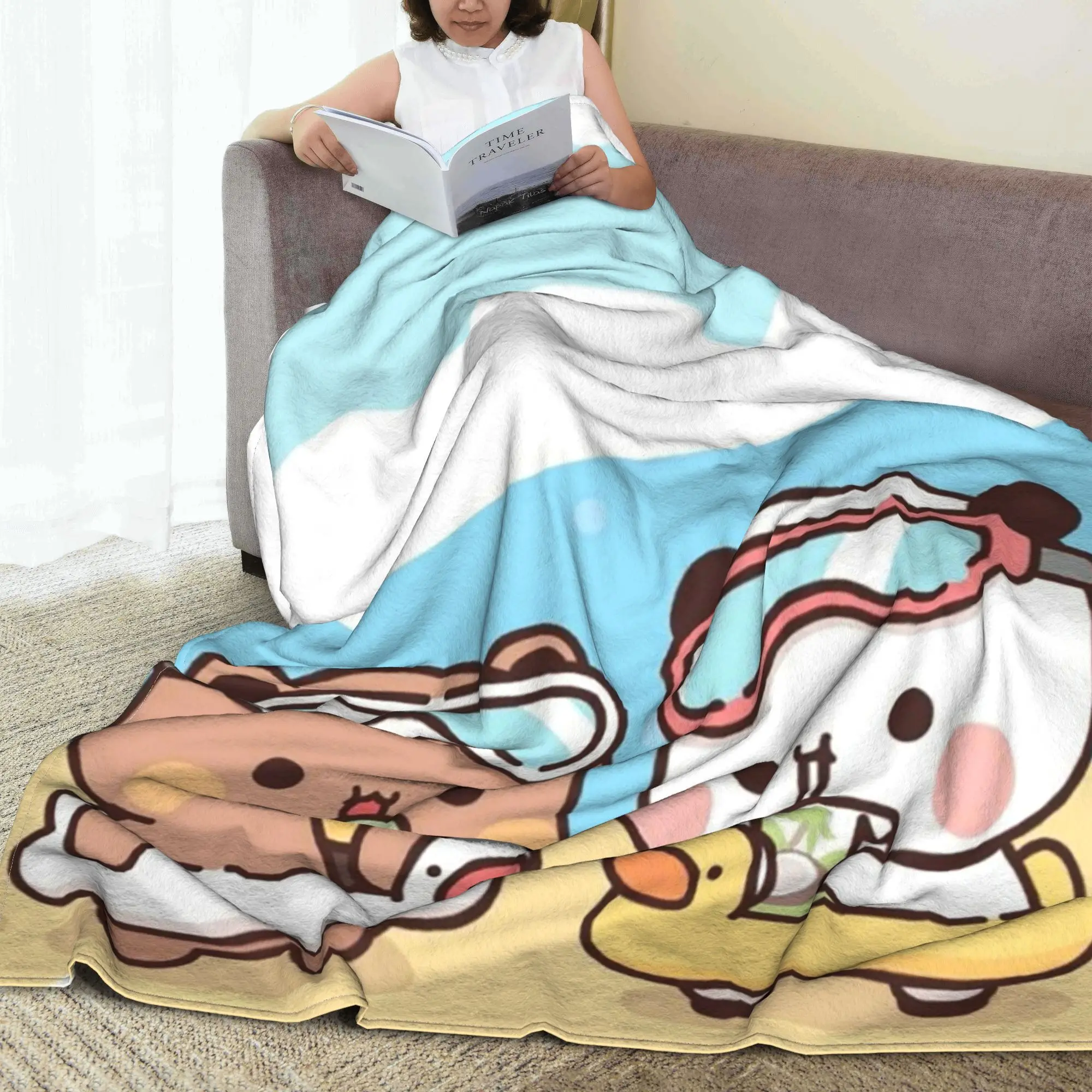 Bubu Dudu Going To Sleep Panda and Bear Blankets Portable Fleece Throw Blanket for Home Bedroom Outdoor Throws Bedspread Quilt
Bubu Dudu Going To Sleep Panda and Bear Blankets Portable Fleece Throw Blanket for Home Bedroom Outdoor Throws Bedspread Quilt