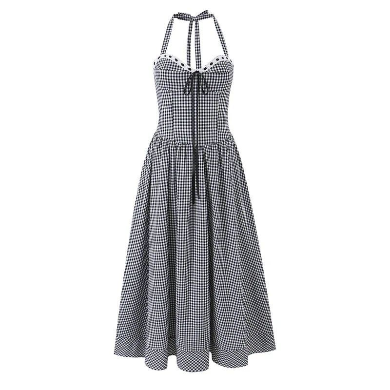 Withered 2026 Women's Fashionable And Sexy Spicy Girl Lace Patchwork Plaid Suspender Dress Party Dresses Vestidos Women's Dress
Withered 2026 Women's Fashionable And Sexy Spicy Girl Lace Patchwork Plaid Suspender Dress Party Dresses Vestidos Women's Dress