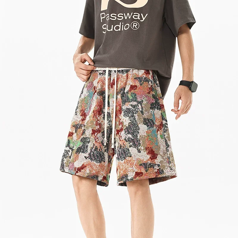 Multicolor Camouflage Jacquard Shorts for Men Beach Pants 2026 Vintage Clothes Loose Man Vacation Hawaiian Bermuda Masculina
Multicolor Camouflage Jacquard Shorts for Men Beach Pants 2026 Vintage Clothes Loose Man Vacation Hawaiian Bermuda Masculina