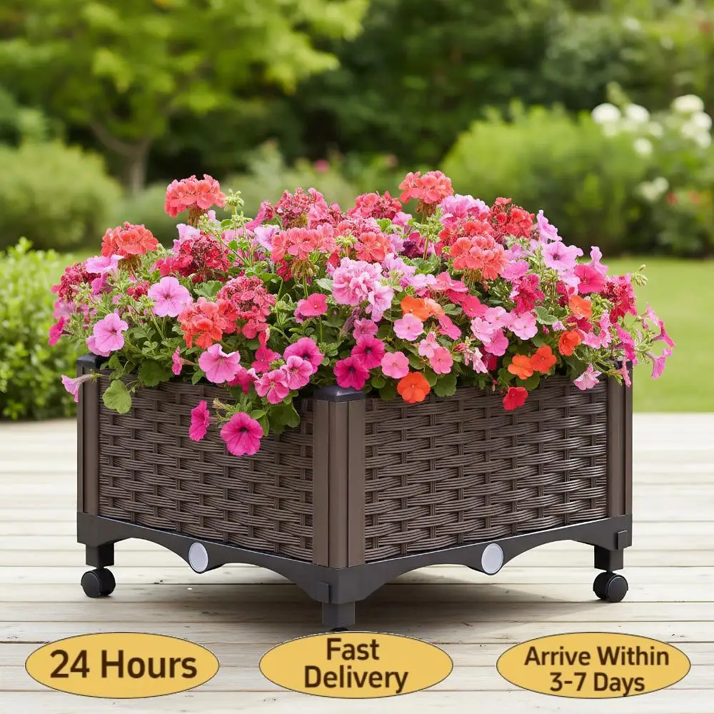 Приподнятые грядки с дренажным клапаном для сада, патио, балкона (А)
Приподнятые грядки с дренажным клапаном для сада, патио, балкона (А)