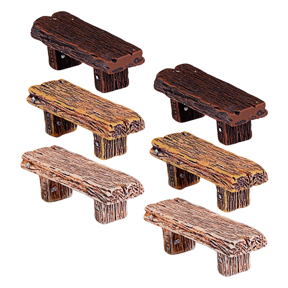 6pcs Mini Resin Stools Simulated Wood Craft Home Decor Desktop Ornament Diy Miniature Figurines For Fairy Garden Landscape
6pcs Mini Resin Stools Simulated Wood Craft Home Decor Desktop Ornament Diy Miniature Figurines For Fairy Garden Landscape