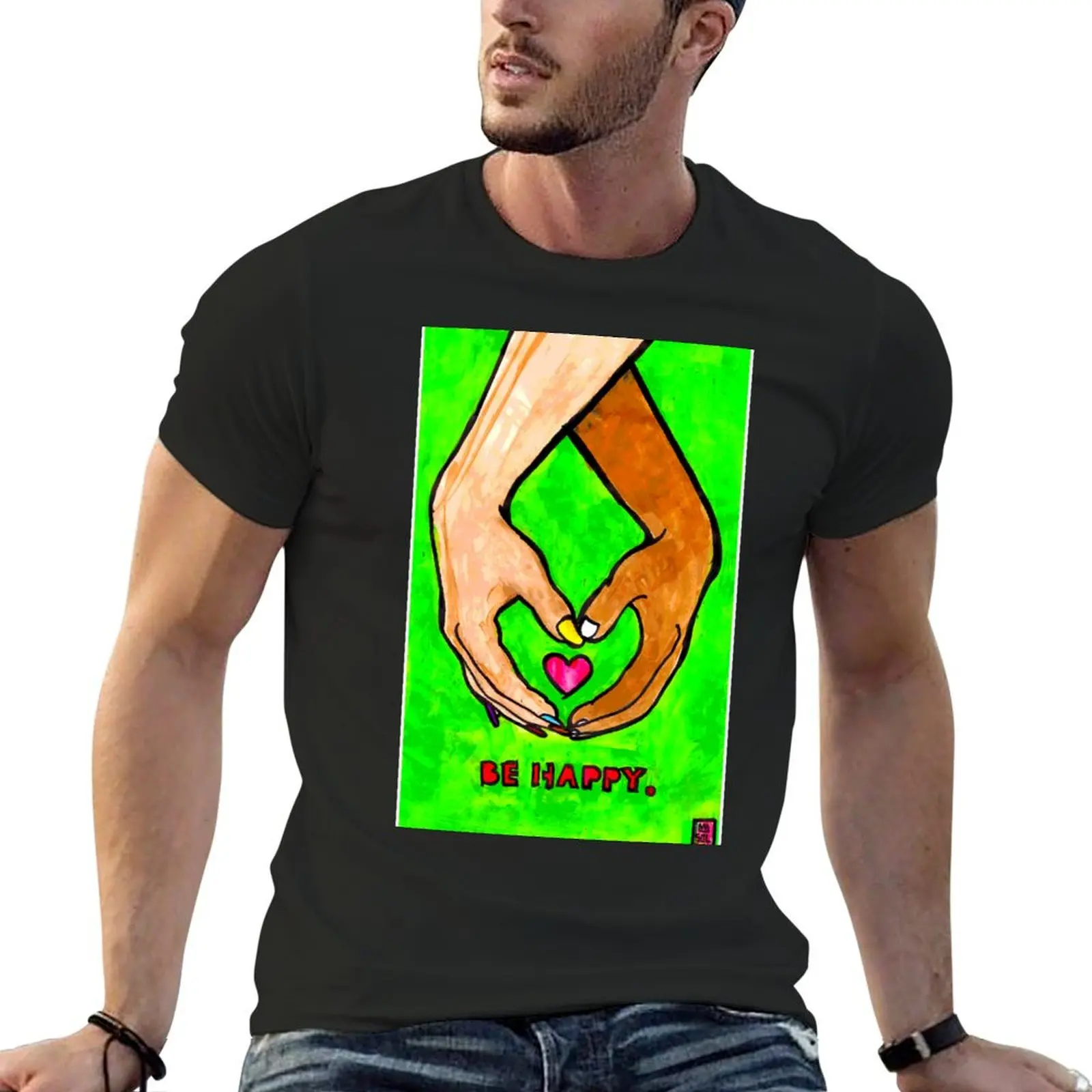 BE HAPPY. T-Shirt customs shirts graphic tees tshirts personalised customizeds Men's t shirts
BE HAPPY. T-Shirt customs shirts graphic tees tshirts personalised customizeds Men's t shirts