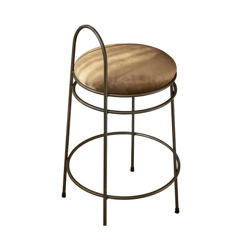 #High-quality Custom Furniture Powder Coated Metal Counter Stool with Back Velvet Upholstered Barstool for Adults and Children
#High-quality Custom Furniture Powder Coated Metal Counter Stool with Back Velvet Upholstered Barstool for Adults and Children