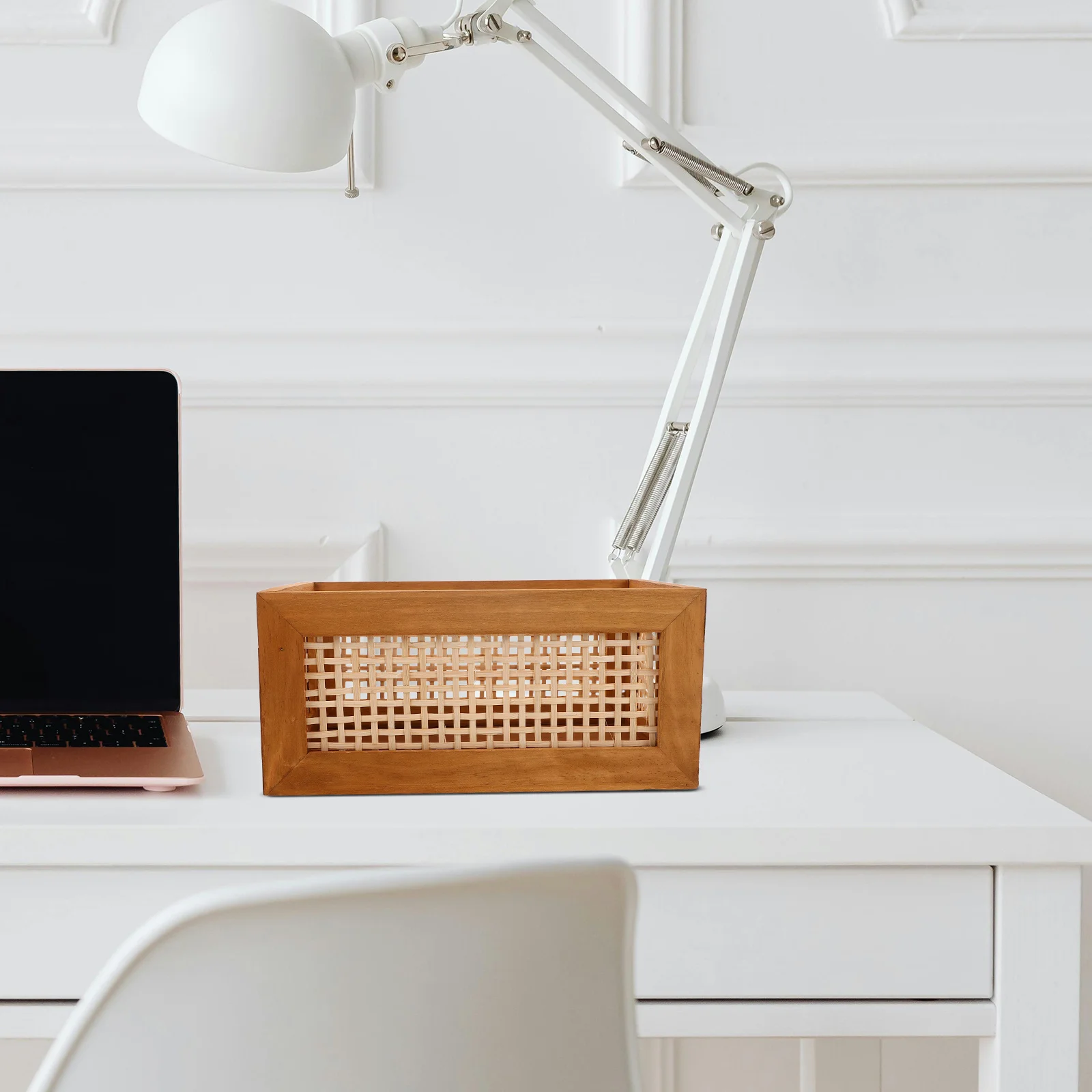 Vintage Storage Basket Rustic Wood Frame Bamboo Woven Crate For Kitchen Pantry Organization Decorative Wooden Display Shelf
Vintage Storage Basket Rustic Wood Frame Bamboo Woven Crate For Kitchen Pantry Organization Decorative Wooden Display Shelf