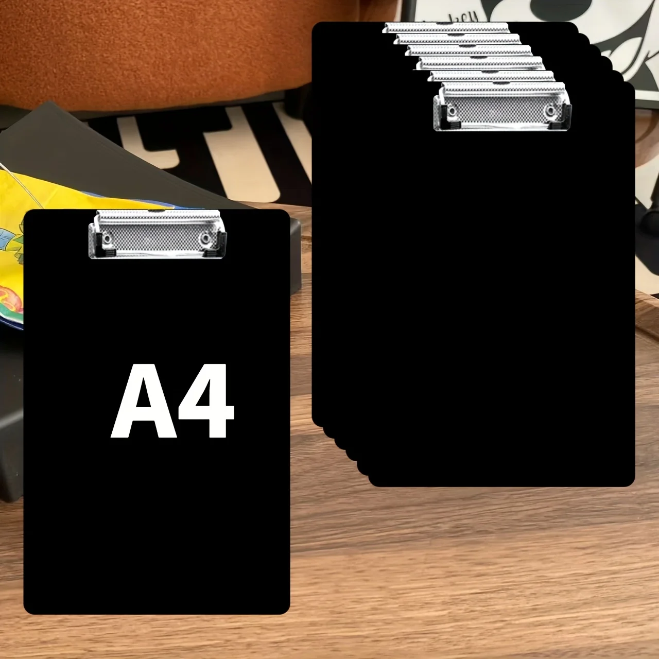 7pcs A4 Clipboard Set with Metal Ring Binder, Black for Notes, Tables & Diagrams, Clipboard Organizer, Document Holder, Office
7pcs A4 Clipboard Set with Metal Ring Binder, Black for Notes, Tables & Diagrams, Clipboard Organizer, Document Holder, Office