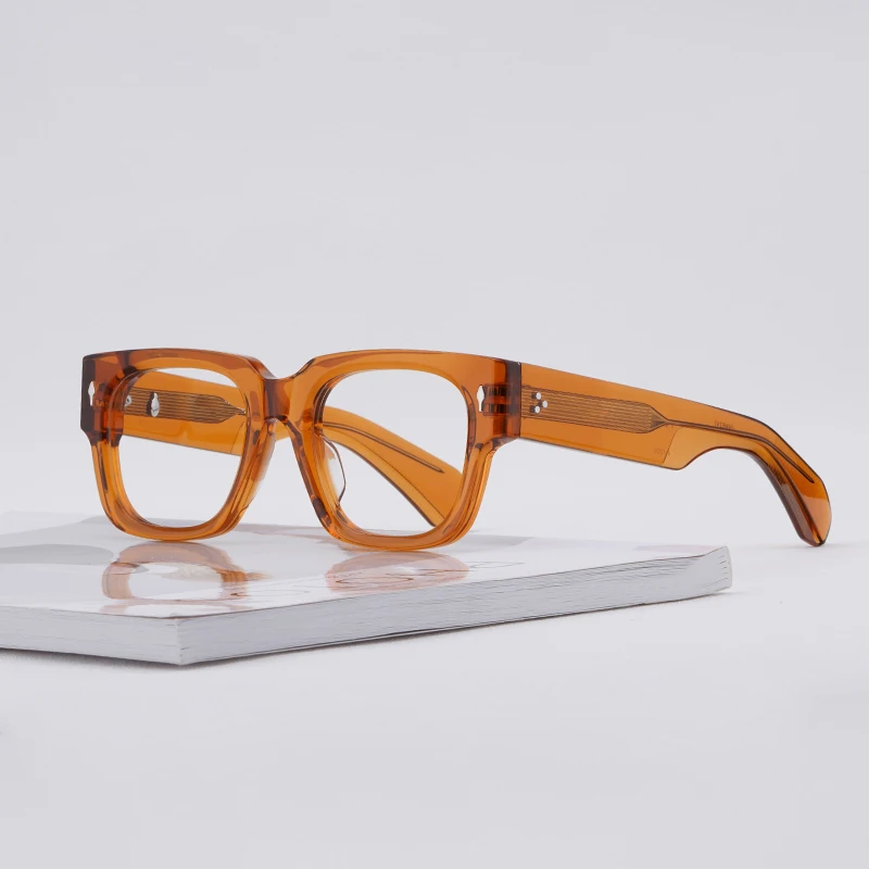 Glasses High Quality Vintage Thick Acetate Square Eyewear Japanese Handmade Large Frame Men Women Designer Eyeglasses ENZO
Glasses High Quality Vintage Thick Acetate Square Eyewear Japanese Handmade Large Frame Men Women Designer Eyeglasses ENZO