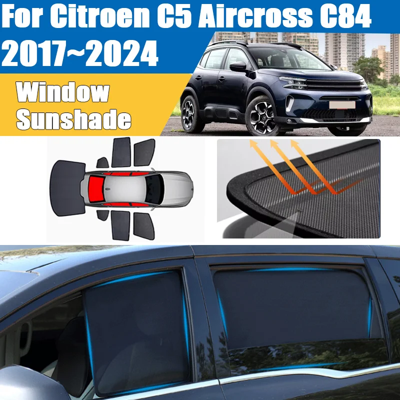 Car Sun Shade For Citroen C5 Aircross C84 2017-2024 2020 Curtain Mesh Blocks UV Rays Windshield Frame Curtain Auto Accessories
Car Sun Shade For Citroen C5 Aircross C84 2017-2024 2020 Curtain Mesh Blocks UV Rays Windshield Frame Curtain Auto Accessories