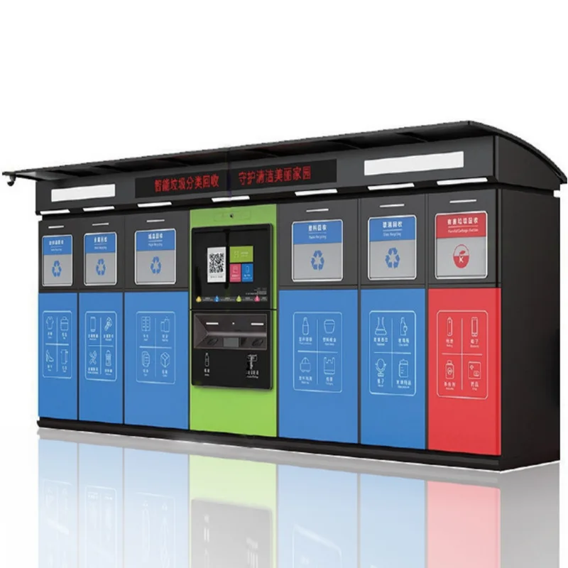 Smart trash can, outdoor sanitation, mobile, old clothes recycling, induction door garbage house
Smart trash can, outdoor sanitation, mobile, old clothes recycling, induction door garbage house