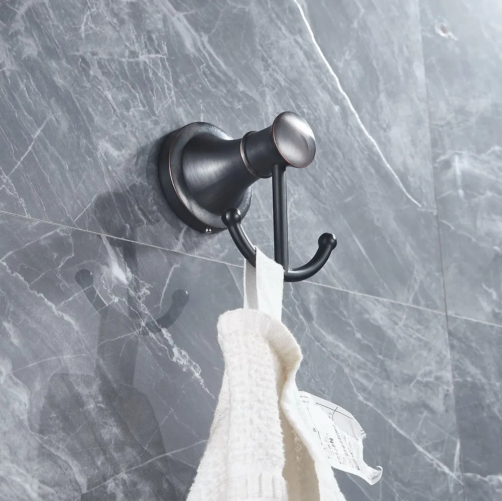 Черное масло, натертая латунь, ванная комната, полотенце, крючки для пальто, халат, двойной крючок, вешалка, настенная Lba663
Черное масло, натертая латунь, ванная комната, полотенце, крючки для пальто, халат, двойной крючок, вешалка, настенная Lba663