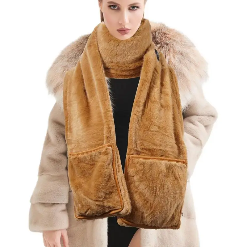 Winter USB Heating Scarf Electric Heating Neck Guard Neck Hot Compress With Pocket Electric Heating Neck Shawl Scarf Soft warm
Winter USB Heating Scarf Electric Heating Neck Guard Neck Hot Compress With Pocket Electric Heating Neck Shawl Scarf Soft warm