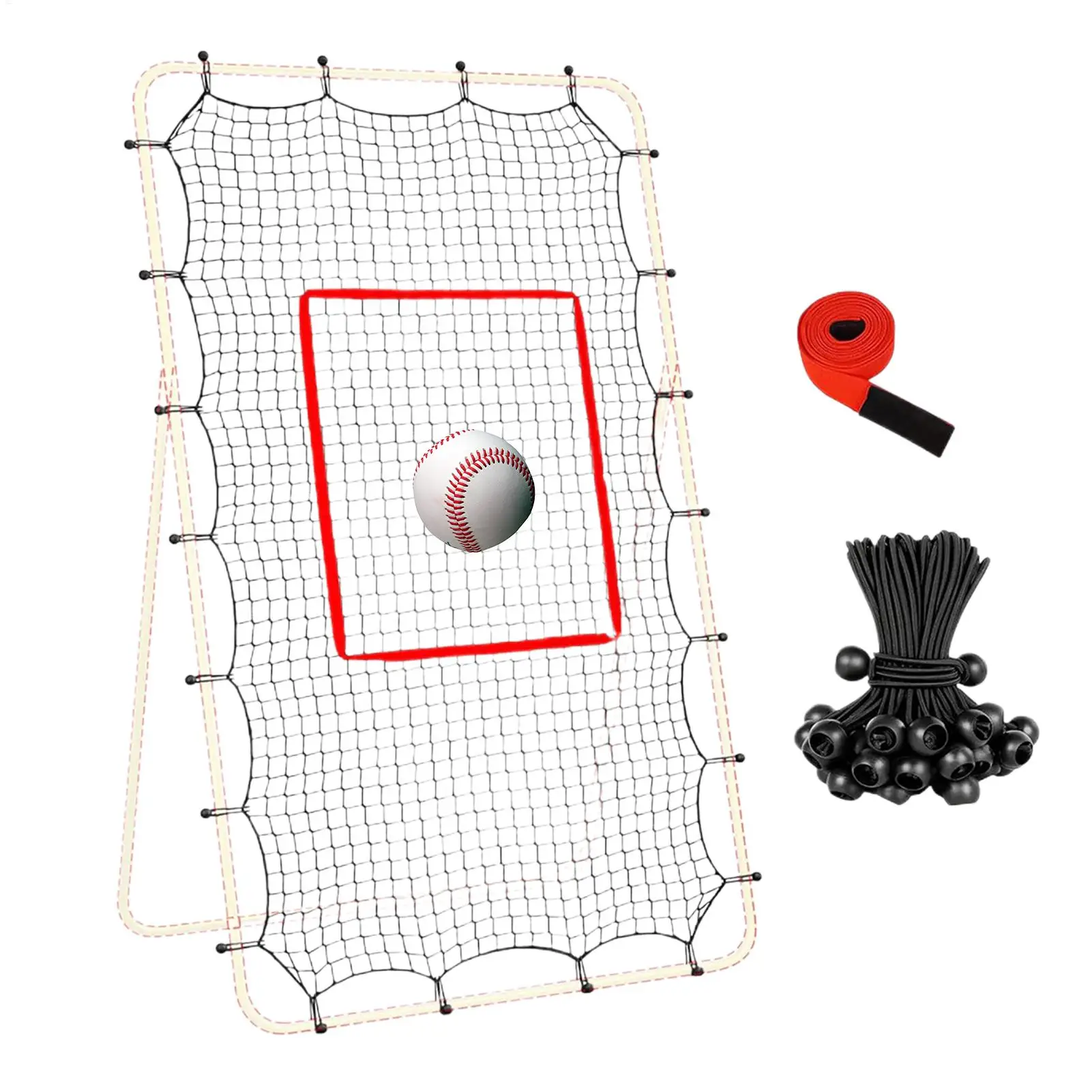 Adjustable Volleyball Rebounder Net, 1.5in Mesh Training Catcher with 28 Elastic Ropes, Fit 74Ft Frame for Volleyball Baseball
Adjustable Volleyball Rebounder Net, 1.5in Mesh Training Catcher with 28 Elastic Ropes, Fit 74Ft Frame for Volleyball Baseball