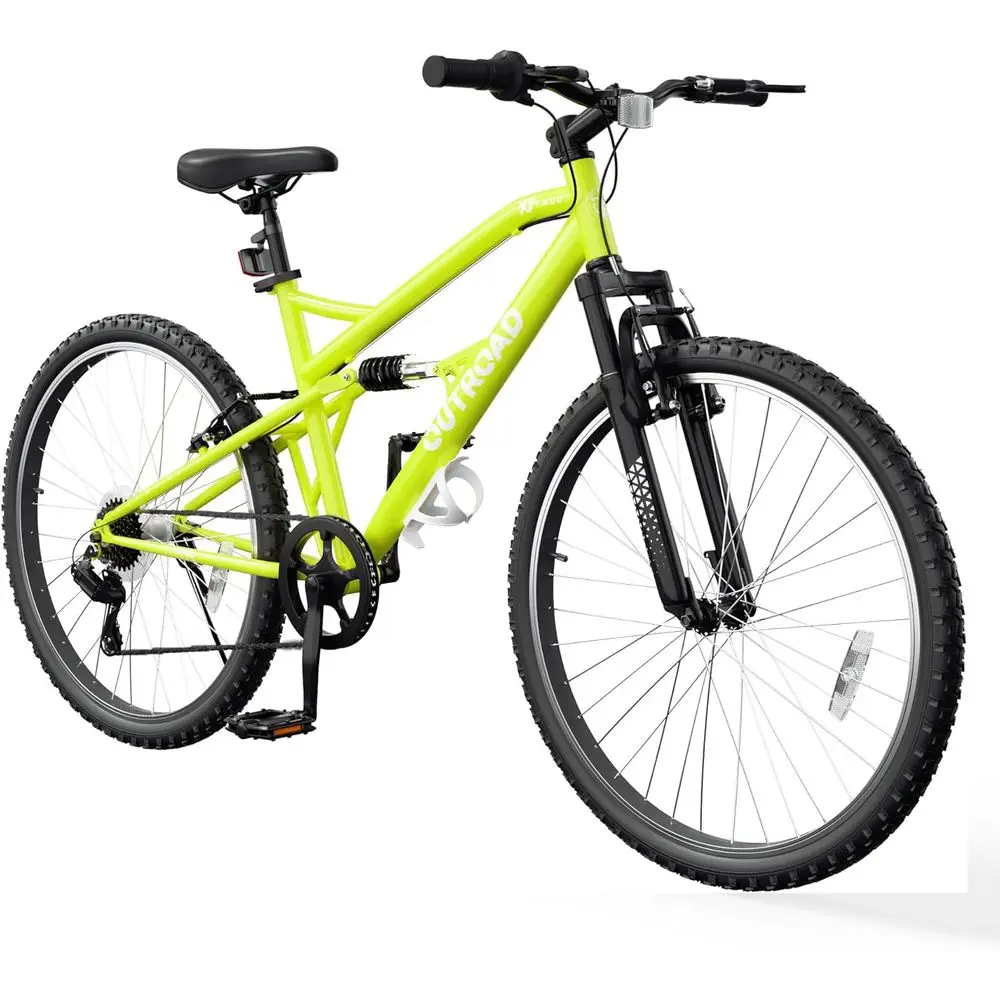 26 Mountain Bike - 7/21 Speed, Adjustable Seat, Dual V-Brakes, Carbon Steel Frame & Front Suspension
26 Mountain Bike - 7/21 Speed, Adjustable Seat, Dual V-Brakes, Carbon Steel Frame & Front Suspension