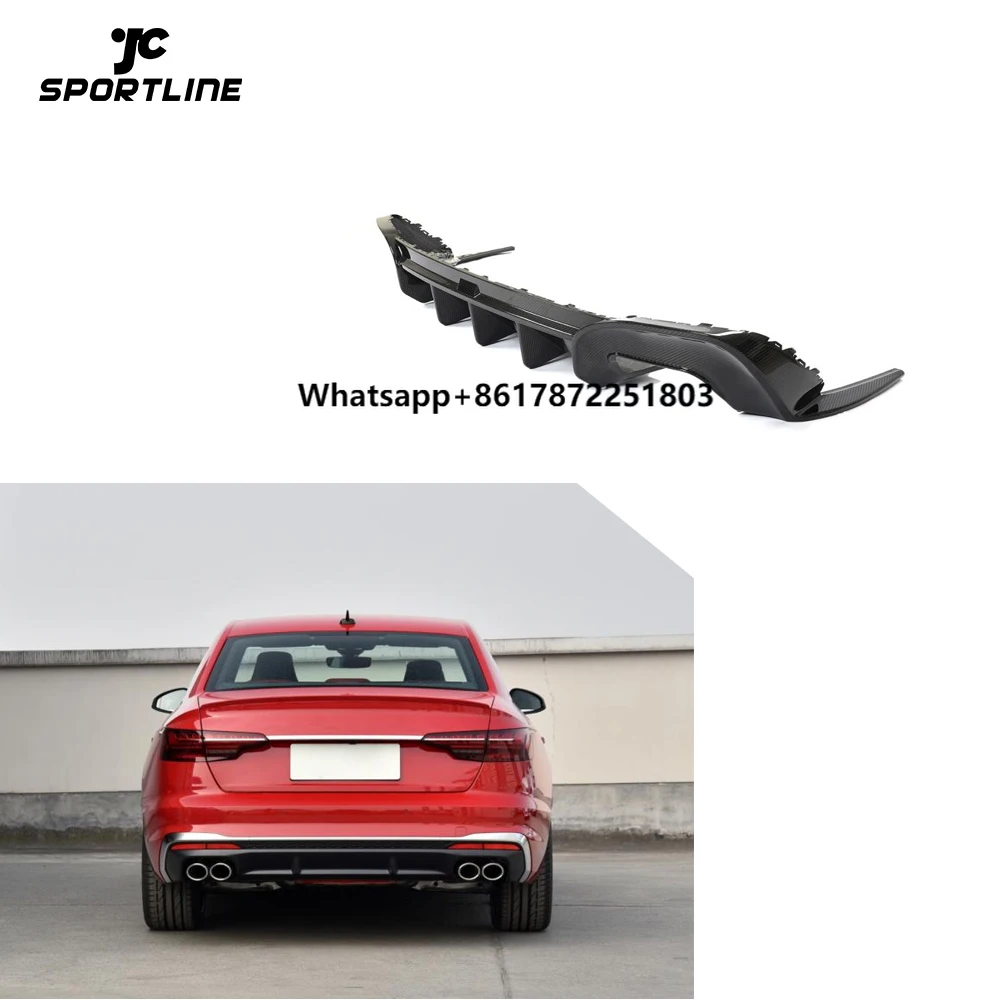 High End Car Modified Dry Carbon Fiber Rear Bumper Diffuser Lip Spoiler for A4 Sline S4 2020-2021
High End Car Modified Dry Carbon Fiber Rear Bumper Diffuser Lip Spoiler for A4 Sline S4 2020-2021