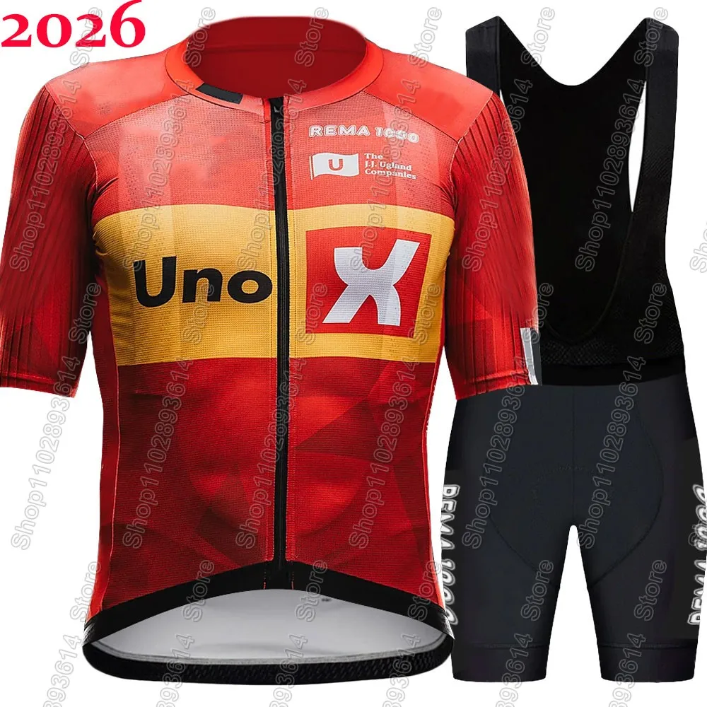 2026 UNO X Pro Team Cycling Jersey Set Summer Norway Bicycle Clothing Road Bike Shirts Suit Bicycle Bib Shorts MTB Ropa Maillot
2026 UNO X Pro Team Cycling Jersey Set Summer Norway Bicycle Clothing Road Bike Shirts Suit Bicycle Bib Shorts MTB Ropa Maillot