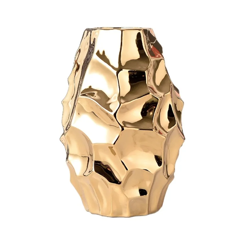 LH simple modern fashion electroplated gold and silver ceramic vase home soft decoration crafts
LH simple modern fashion electroplated gold and silver ceramic vase home soft decoration crafts