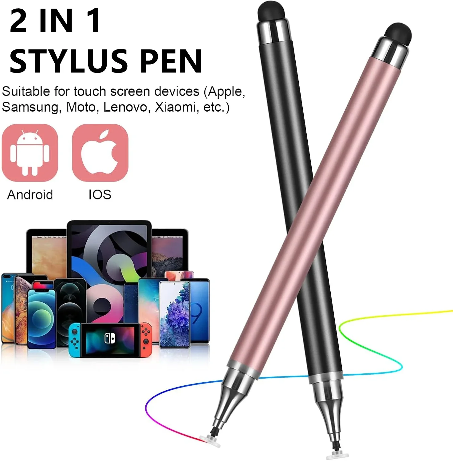 1/3/4Pcs Tablet Pen Drawing Screen Touch Pens 2 in 1 Universal Capacitive Stylus Pencil for IPhone IPad Samsung Android Phone
1/3/4Pcs Tablet Pen Drawing Screen Touch Pens 2 in 1 Universal Capacitive Stylus Pencil for IPhone IPad Samsung Android Phone