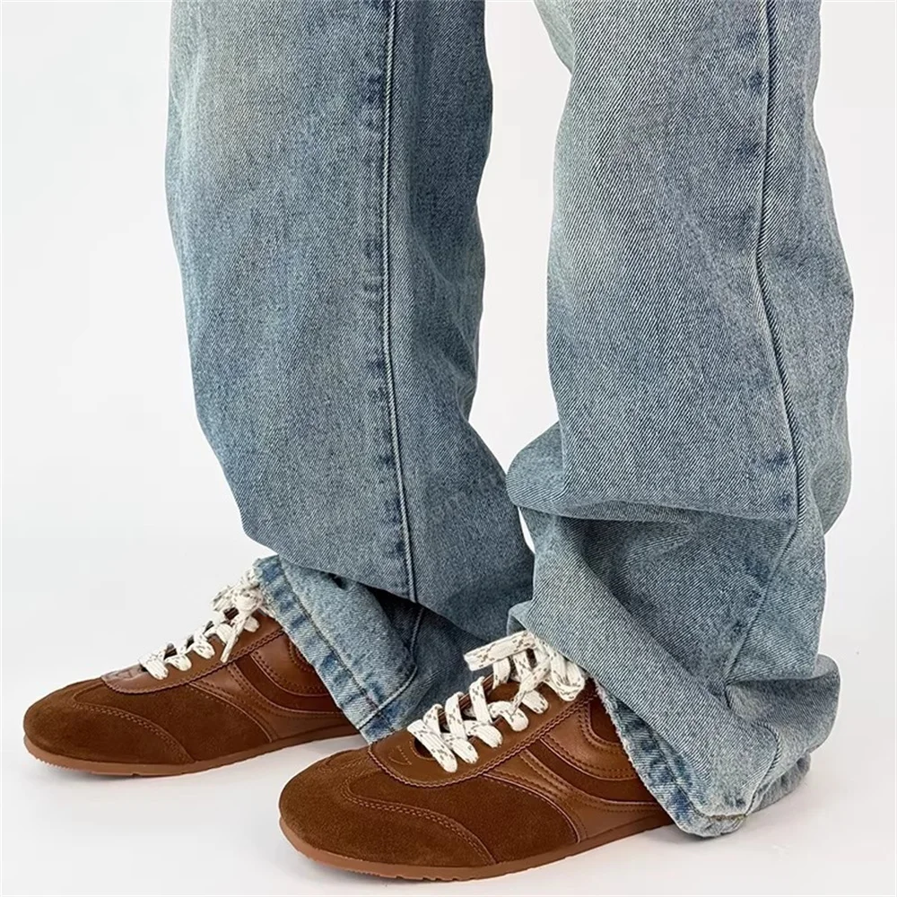 Men's and Women's Thin Soled Racing Shoes Couple's Flat Bottomed Casual Board Shoes Retro Commuting Comfortable Lace Up Shoes
Men's and Women's Thin Soled Racing Shoes Couple's Flat Bottomed Casual Board Shoes Retro Commuting Comfortable Lace Up Shoes