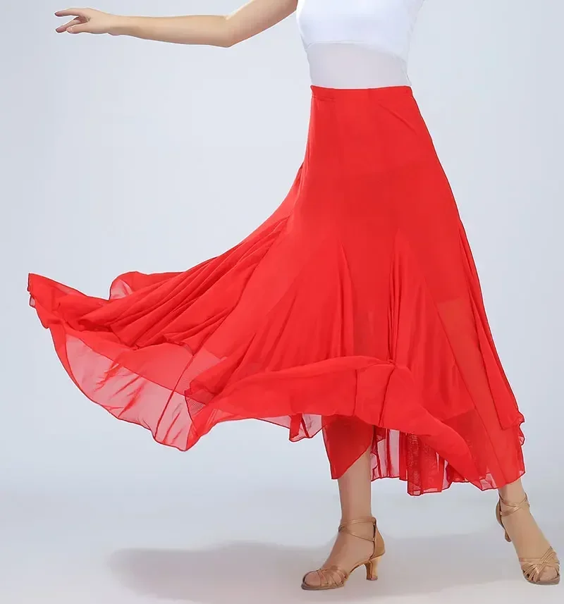 Women Modern Dance Skirt Long Swing Flamenco Standard Waltz Competition Dance Dress Spanish Ballroom Dancing Latin Tango Skirts
Women Modern Dance Skirt Long Swing Flamenco Standard Waltz Competition Dance Dress Spanish Ballroom Dancing Latin Tango Skirts