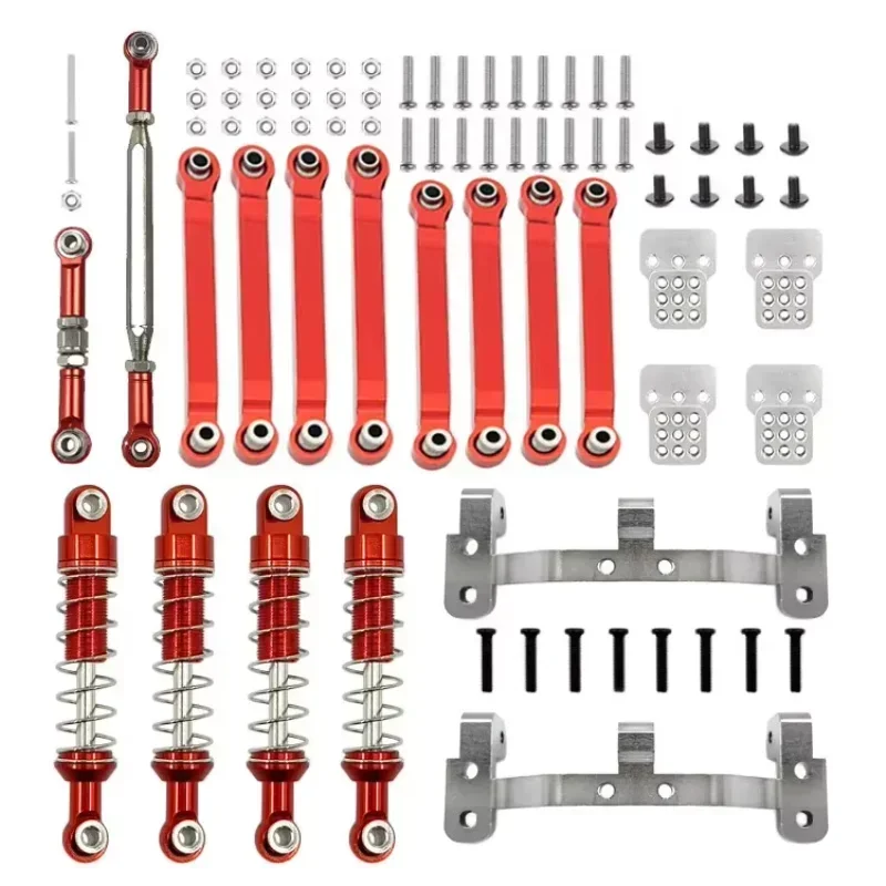 Metal Steering Link Rod Pull Rod Mount Seat Shock Absorber Set for MN D90 MN-90 MN99S 1/12 RC Car Upgrade Parts Accessories
Metal Steering Link Rod Pull Rod Mount Seat Shock Absorber Set for MN D90 MN-90 MN99S 1/12 RC Car Upgrade Parts Accessories