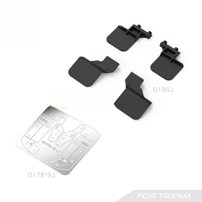 Soft Glue Mud Fender Stainless Steel Bracket for 1/18 RC Crawler Car Traxxas TRX4 Defender Ford Fierce Horse DIY Upgrade Parts
Soft Glue Mud Fender Stainless Steel Bracket for 1/18 RC Crawler Car Traxxas TRX4 Defender Ford Fierce Horse DIY Upgrade Parts