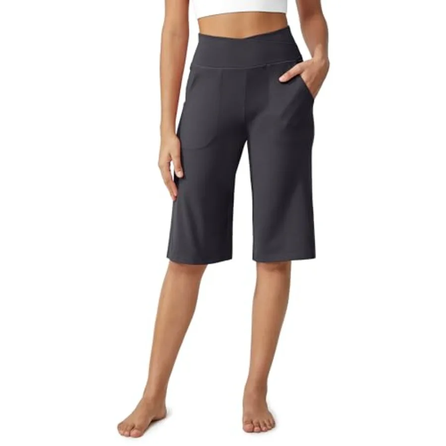 G4Free Capri Pants for Women 14" Knee Length Wide Leg Yoga Capris Dressy Casual Summer Crop Pants with Pockets
G4Free Capri Pants for Women 14" Knee Length Wide Leg Yoga Capris Dressy Casual Summer Crop Pants with Pockets