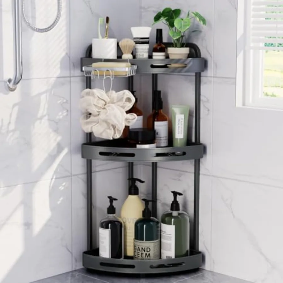 Corner Shower Caddy Standing Rustproof Shower Organizer with Soap Holder Aluminum Shower Shelf Stand for Bathroom Storage
Corner Shower Caddy Standing Rustproof Shower Organizer with Soap Holder Aluminum Shower Shelf Stand for Bathroom Storage