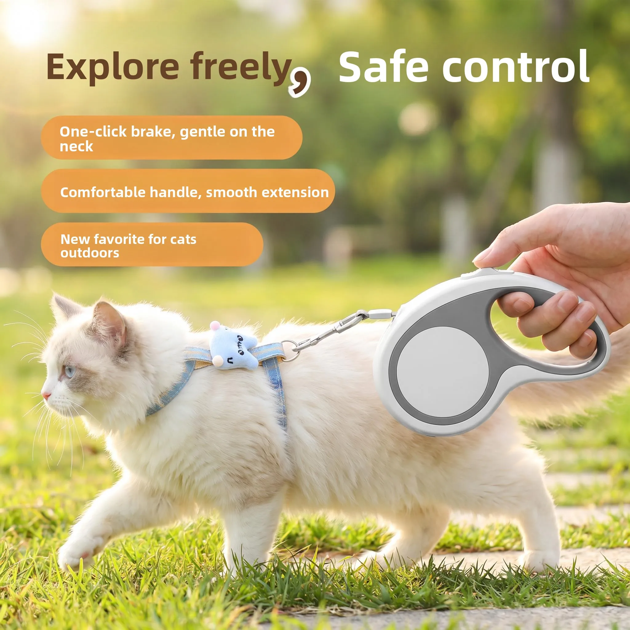 Automatic Retractable Leash for Cats Comfortable Chest Back Design Outdoor Walking Anti Escape Leash Pet Supplies
Automatic Retractable Leash for Cats Comfortable Chest Back Design Outdoor Walking Anti Escape Leash Pet Supplies