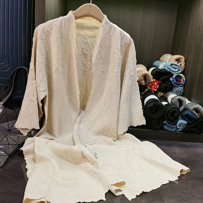 Miyake Pleated Jacket Women 2025 Spring New Casual Commuter Simple Loose Large Size Medium-length Cardigan Pleated Jacket Women
Miyake Pleated Jacket Women 2025 Spring New Casual Commuter Simple Loose Large Size Medium-length Cardigan Pleated Jacket Women