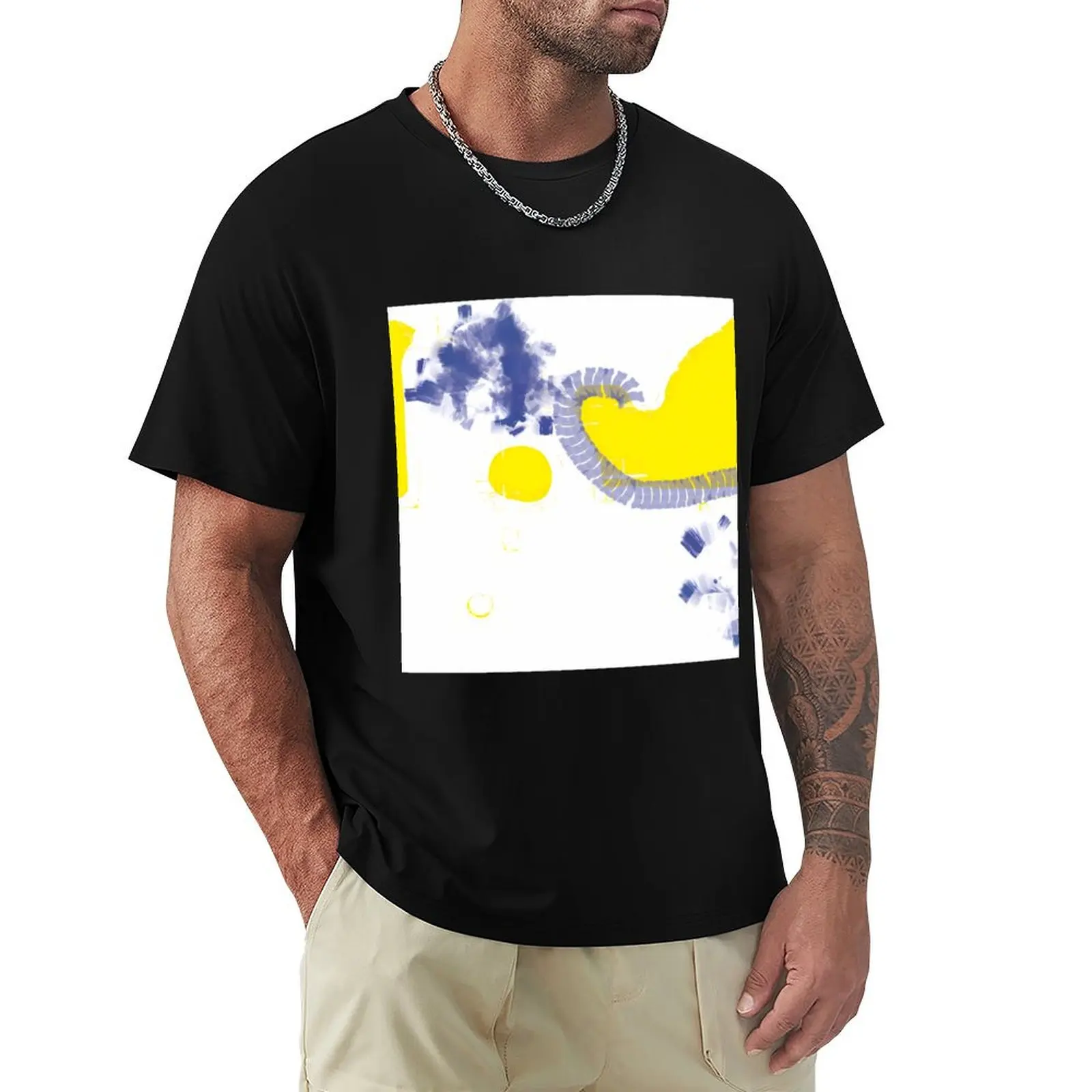 Yellow Blue Abstract Art T-Shirt Stain Resistant Casual Tee
Yellow Blue Abstract Art T-Shirt Stain Resistant Casual Tee