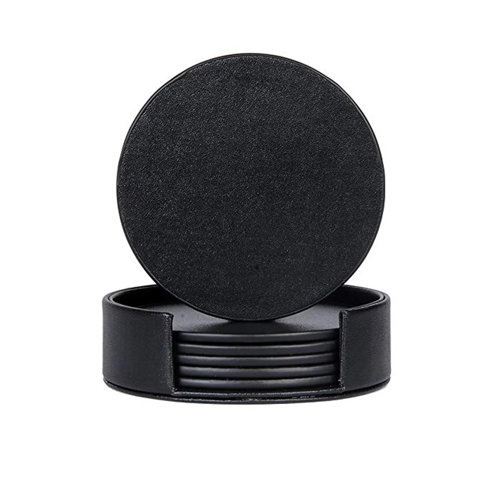7 Pcs Round Coasters Set Elegant PU Heat Insulation Drink Mat Non Placemat Stylish Table Protection
7 Pcs Round Coasters Set Elegant PU Heat Insulation Drink Mat Non Placemat Stylish Table Protection