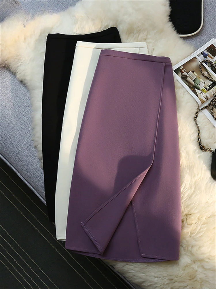 Solid Split Suits Skirt for Women High Waisted Korean Elehgant Midi Skirt Office Ladies Casual Spring Summer Skirt 2024 Z607
Solid Split Suits Skirt for Women High Waisted Korean Elehgant Midi Skirt Office Ladies Casual Spring Summer Skirt 2024 Z607