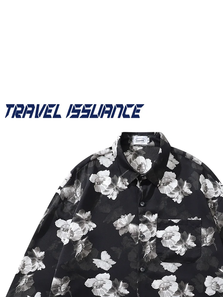 Travel Issuance Loose Fit Long Sleeve Casual Shirt Men Women Floral Print Comfortable Breathable Youthful Style Spring Autumn...
Travel Issuance Loose Fit Long Sleeve Casual Shirt Men Women Floral Print Comfortable Breathable Youthful Style Spring Autumn...
