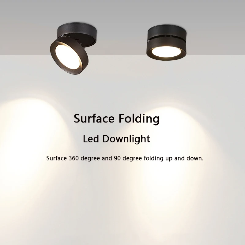Spot LED Downlight Foldable Ceiling Spotlight 7W 10W 15W Surface Mounted Aluminum Ceiling Spots Lamp AC 85-265V For Home
Spot LED Downlight Foldable Ceiling Spotlight 7W 10W 15W Surface Mounted Aluminum Ceiling Spots Lamp AC 85-265V For Home