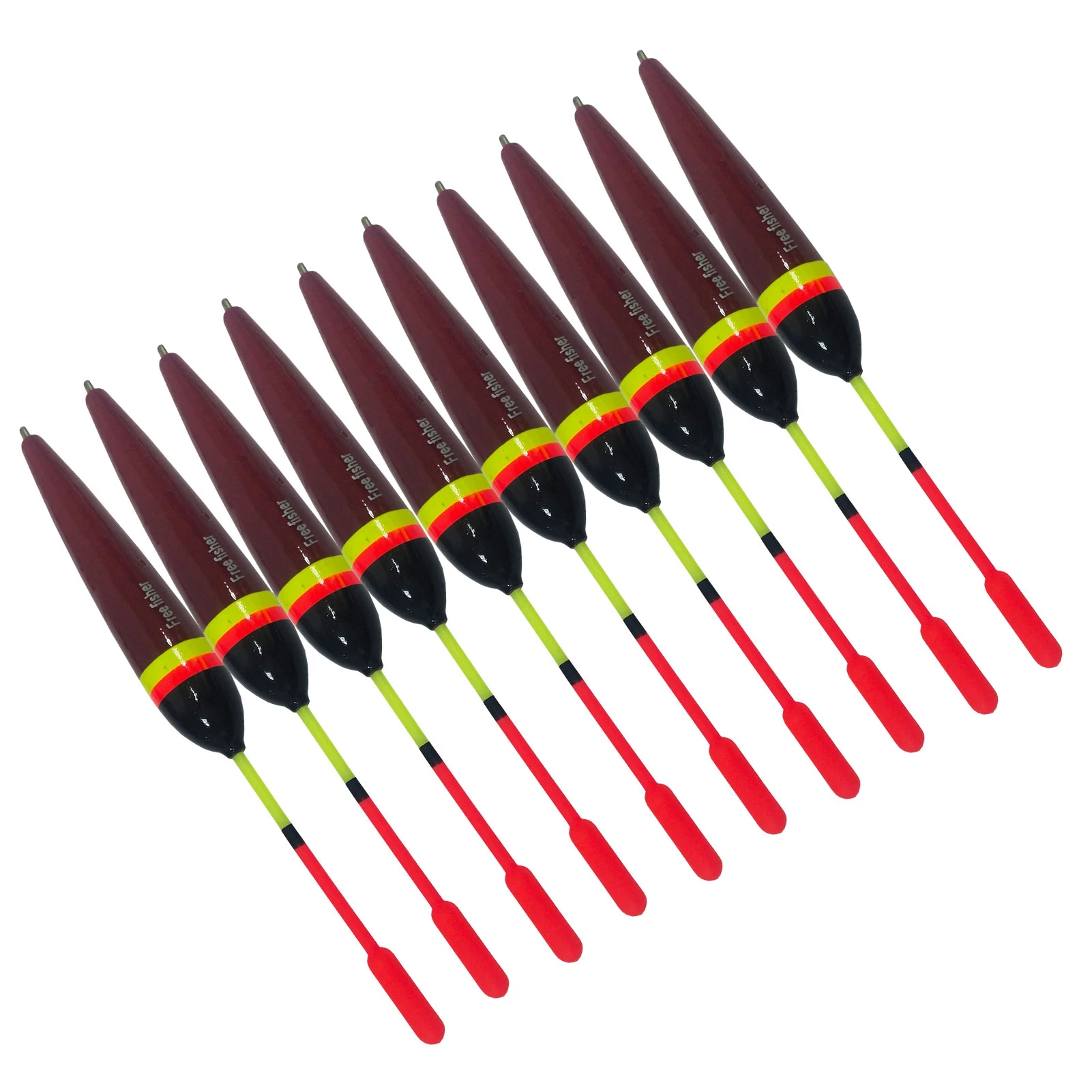 FREE FISHER 10pcs/lot Fishing Bobbers,Cork Floats Balsa Kit,Wood Buoy 5g/14.5cm,Buoyancy 3g Fishing Tackle Accessories Pesca
FREE FISHER 10pcs/lot Fishing Bobbers,Cork Floats Balsa Kit,Wood Buoy 5g/14.5cm,Buoyancy 3g Fishing Tackle Accessories Pesca