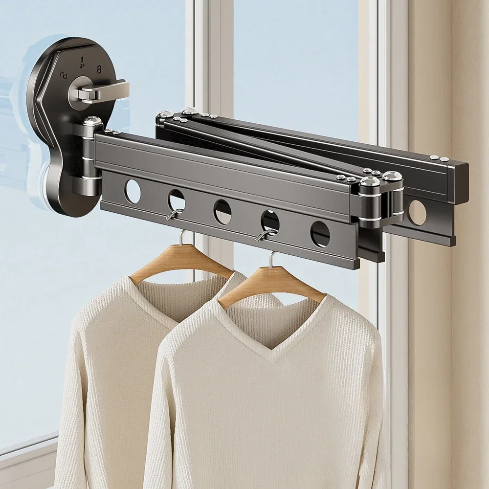 Foldable Suction Cup Clothes Drying Rack, Indoor Outdoor Window Hanger, No Drill Space-Saving Design, Compact & Durable
Foldable Suction Cup Clothes Drying Rack, Indoor Outdoor Window Hanger, No Drill Space-Saving Design, Compact & Durable